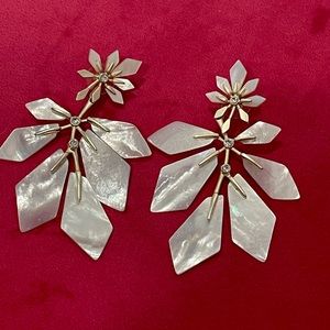 Kendra Scott Jaylin Mother of Pearl/CZ Chandelier earrings - Retail $198.00